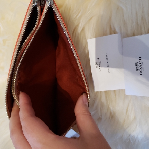 Coach Large Double Zip Wristlet - Picture 9 of 14